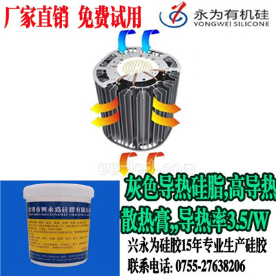 灰色导热硅脂生产厂家_导热率3.5/W