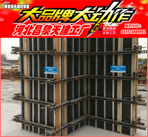 新型建筑设备模板加固体系提高效率
