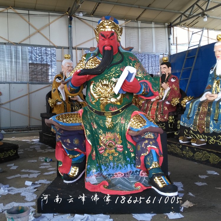 河南订做 春秋关公 珈蓝菩萨神像 寺庙神像佛像摆件