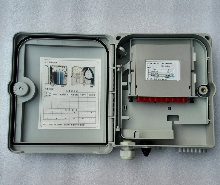 插片式光分路器1分8分纤箱分光箱FTTH