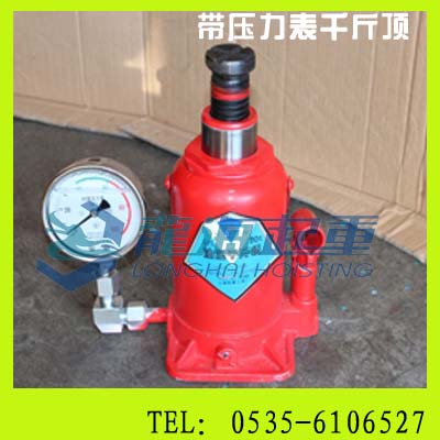 10T带压力表千斤顶价格，带仪表可测千斤顶使用方法，现货