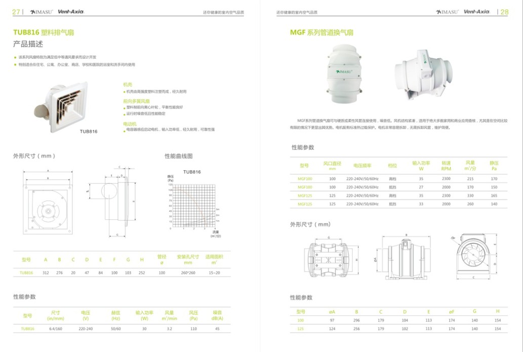 TUB系列排气扇