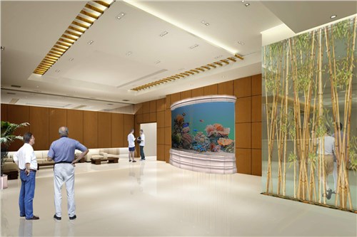 上海酒店鱼缸定做 大型亚克力鱼缸定做厂家 上海优质鱼缸生产厂家 錦璘供