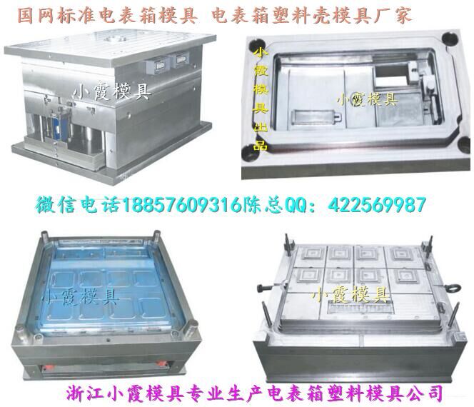 黄岩模具加工 国网标准单相一电表箱注塑模具工厂