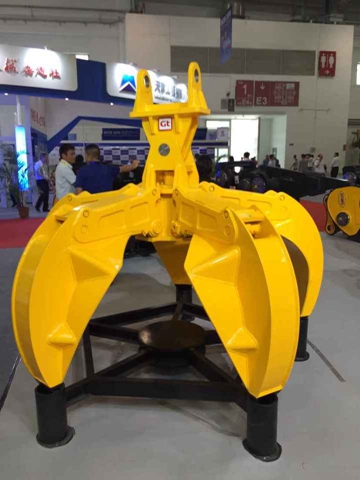 挖掘机抓石器_挖掘机抓石器