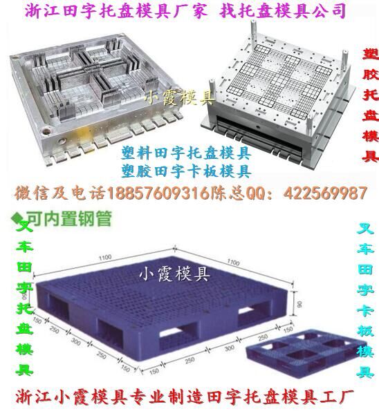 黄岩模具工厂 1米3叉车双面托盘注射模具 1米3叉车双层托盘注射模具公司