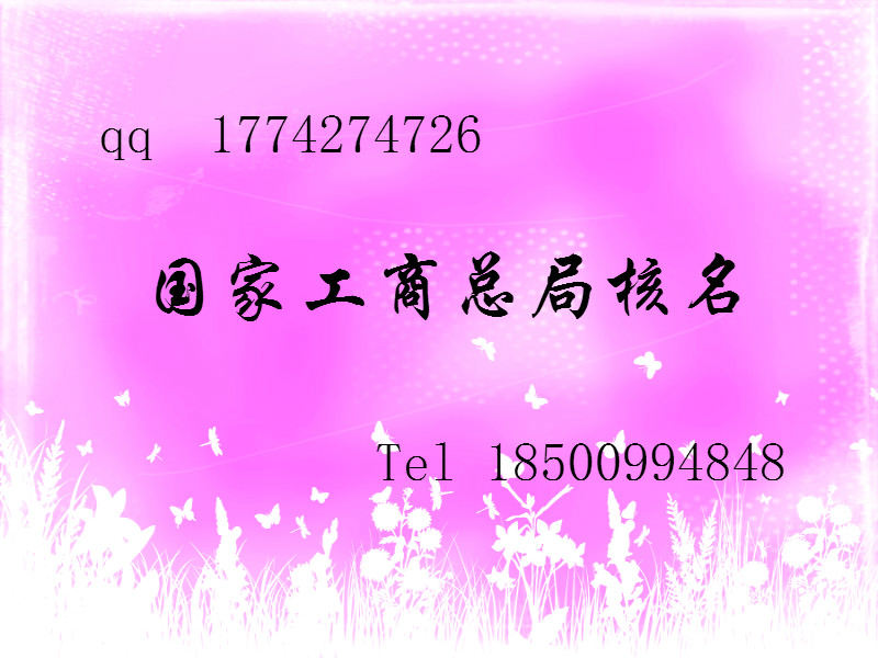 企业核名 总局核名