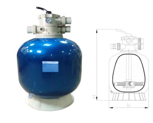 光面采色砂缸过滤器 游泳池用光面砂缸 盈泉供