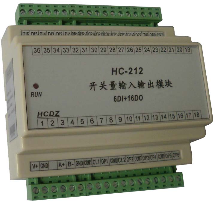 HC-212开关量输入继电器输出模块