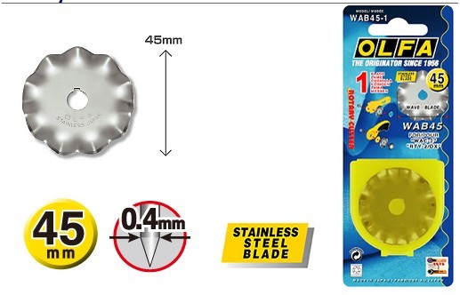 WAB45-1刀片日本爱利华OLFA/RB45W刀片