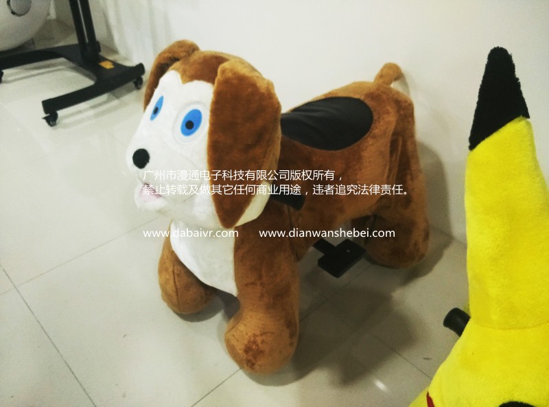 厂家直销动物毛绒电玩 娱乐毛绒玩具动物电瓶车 儿童动物电动车