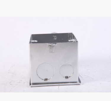 厂家直销86型焊接金属接线盒-方盒 活底 0.8mm