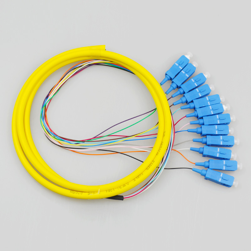 SC/PC电信级光纤尾纤束12色12芯尾纤