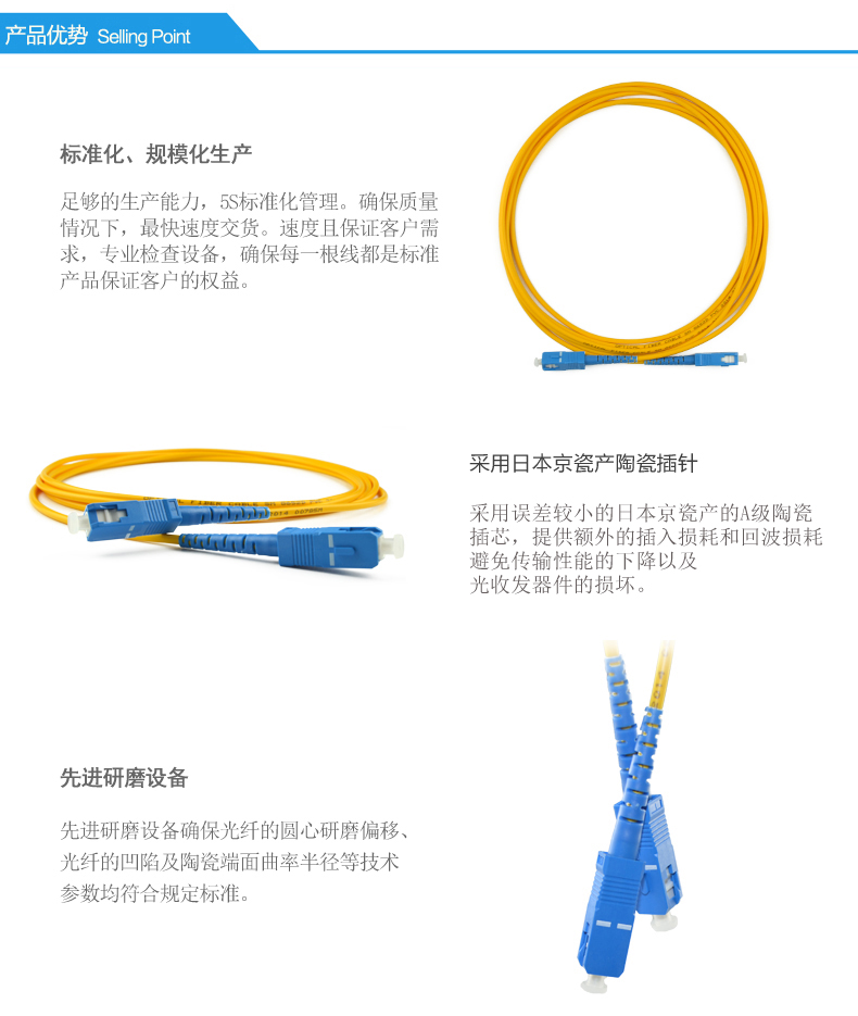 供应FC-SC3米单模光纤跳线S