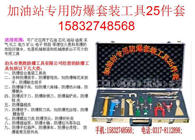 辽宁EX-ASZHJYZ19/28/36/47/50加油站专用防爆套装组合工具25件套