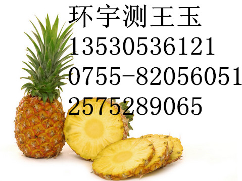 菠萝汁检测营养标签