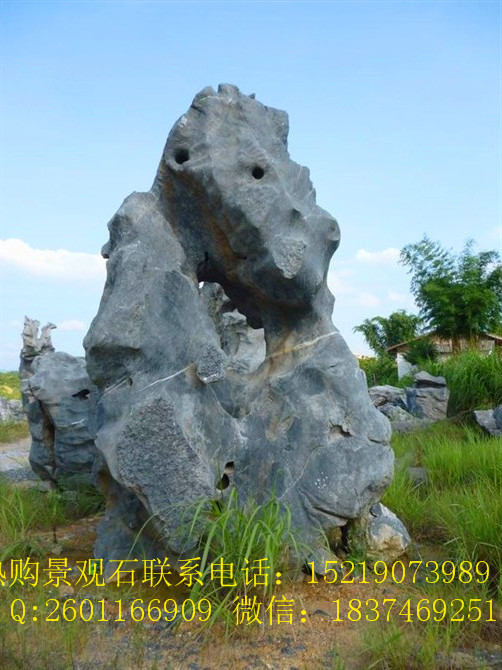 泰山美丽的黄蜡石假山石台面石