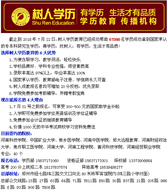 2016年河南科技学院成人教育报名流程