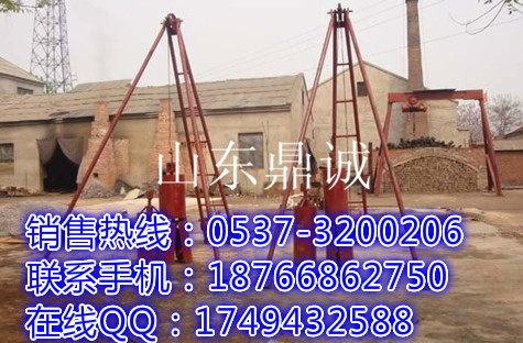 四川南充三脚架地基打眼夯 建筑夯式打桩机 体积小施工方便