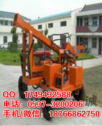 福建莆田公路工程用液压打桩机 护栏打桩机 打桩钻孔拔桩一体机