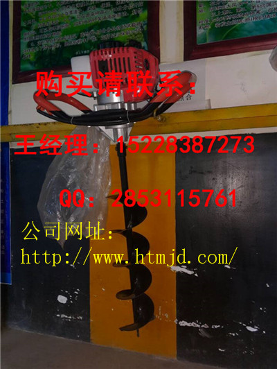 巴马批发手提式植树挖坑机价格，小型便携式打坑机效率