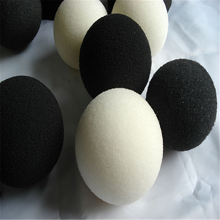 厂家供应优质dg 黑白海绵球中间有孔 异形海绵