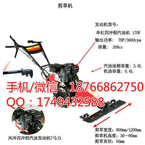 云南怒江手推式剪草机 自走式汽油割草机 草坪修剪机 园林养护机械 方便实用 经济实惠
