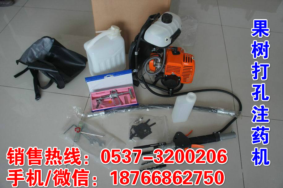 江苏南通树干钻孔机机动打孔机 打孔注药机 水枪式果树打药机