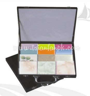 订做石材样品展示箱，花岗岩样品盒XL028
