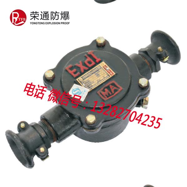 浙江荣通BHD2-25/380-2T矿用隔爆型低压电缆接线盒 25A母线盒 2通防爆接线盒