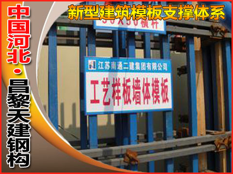 建筑手脚架支撑，保证工人人身安全