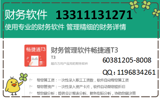 T3用友财务软件