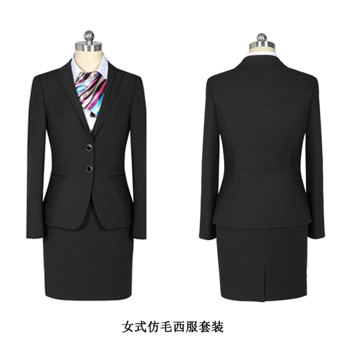 厂家量身定做女士韩版修身西装OL职业西服套装定制商务白领女职业装定制