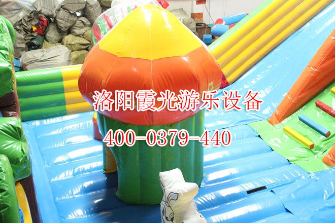 兔宝宝充气城堡充气玩具供应商【霞光游乐设备】