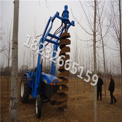 打洞机 yz-504 50马力四驱 拖拉机旋挖钻孔机螺旋式挖坑机