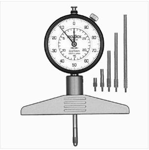 供应日本Teclock得乐DM234深度表30*0.01mm钢球圆形深度计