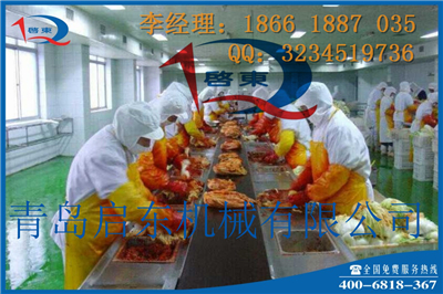 青岛启动泡菜设备 泡菜加工抹料台