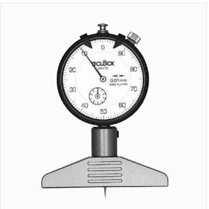 供应日本Teclock得乐DM210深度表10*0.01mm针尖深度计