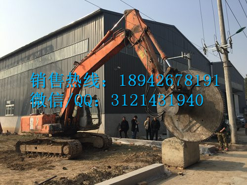 柳工 挖机 岩石锯 河北 施工照片 圆盘锯沟锯