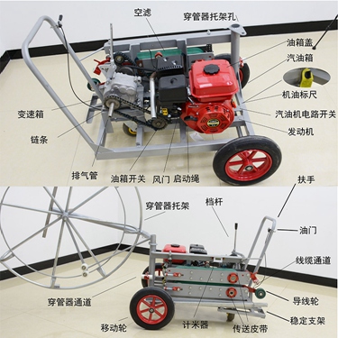 光缆穿孔器，玻璃钢穿孔器，电缆穿孔器布放牵引机