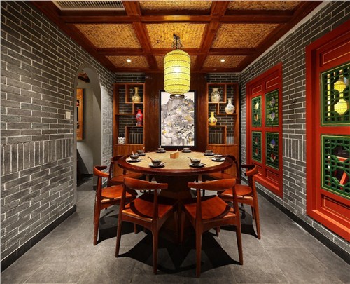 中式茶餐厅设计 中式茶餐厅设计公司 茶餐厅设计效果图 迪奥供