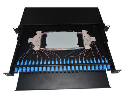 12口12芯SC抽拉式光纤配线架满配机房工程专用