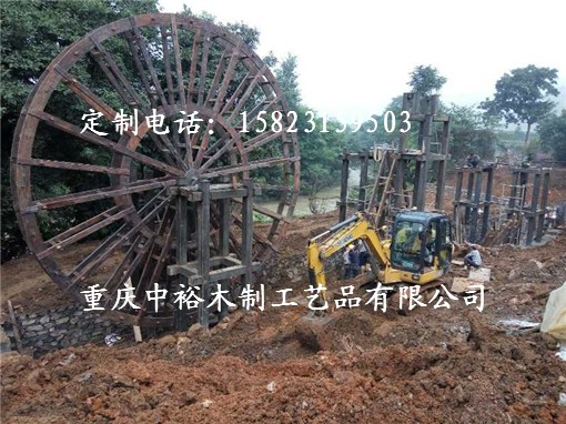重庆防腐木水车|木制水车价格|木制水车批发|木制水车厂家