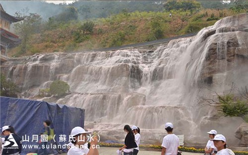 大型假山制作 园林假山设计 大型塑石假山制作 山月园供