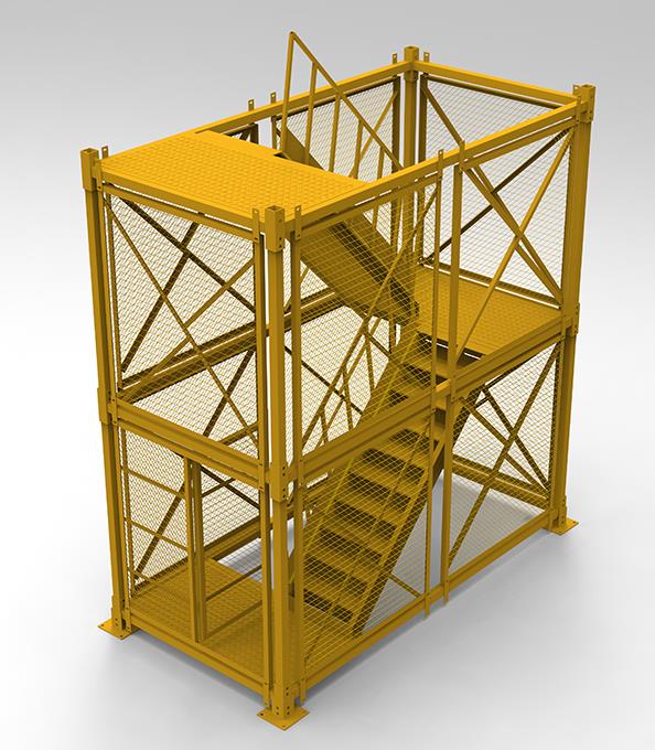 桥梁安全爬梯厂家_建筑安全爬梯_湖南汉坤建筑安保器材有限公司