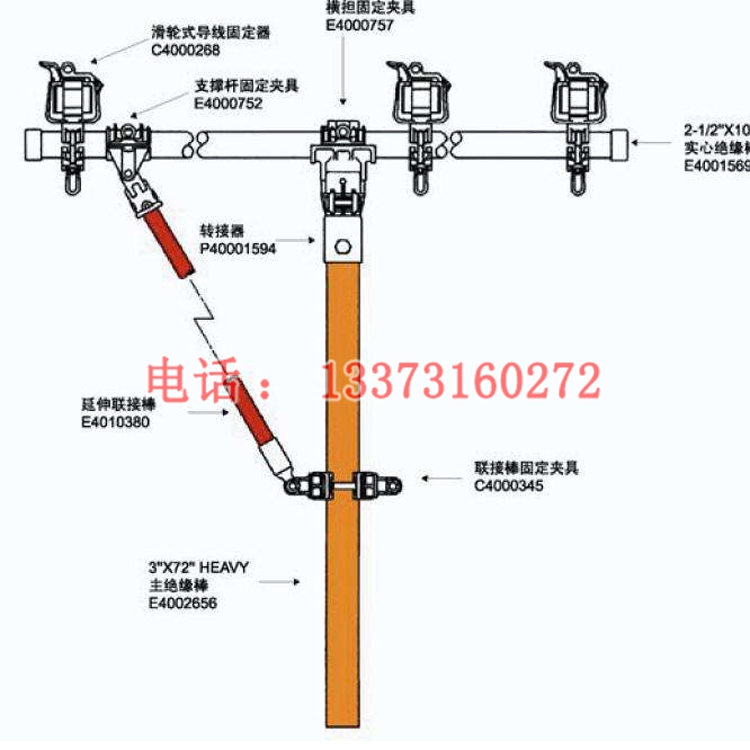 5*1800 玻璃钢绝缘横担 电力