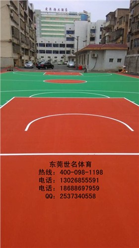 防城港丙烯酸篮球场 防城港丙烯酸篮球场刷漆 世名体育