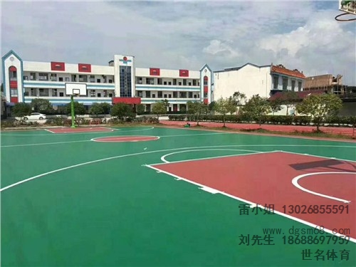 桂林丙烯酸篮球场 桂林丙烯酸篮球场材料 世名体育