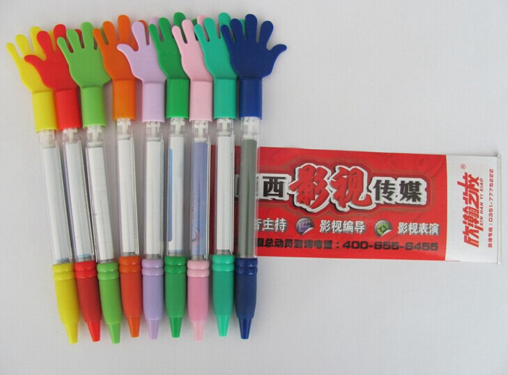 生产塑料拉画笔，广告宣传拉纸笔，礼品圆珠笔定做