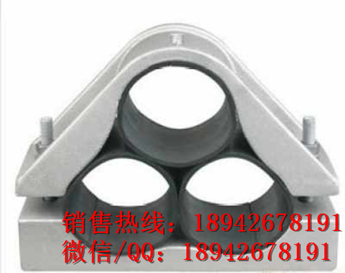 电缆固定夹具JGPU-0电缆抱箍铝合金三芯电缆固定夹具